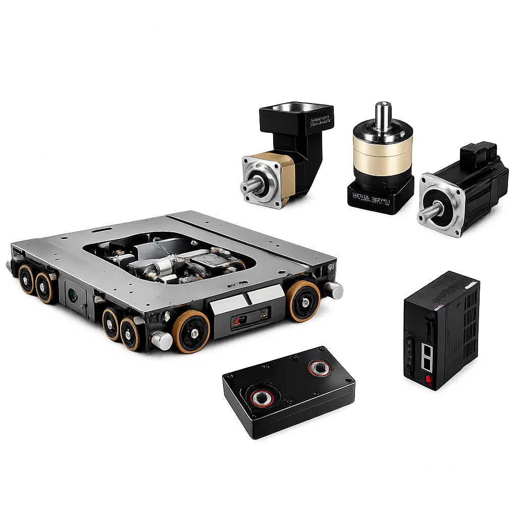 Four-way shuttle gearbox