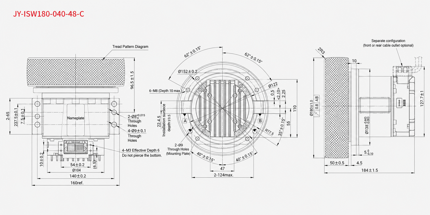 (Common-Body) Integrated Servo Wheel Module - K4C43 drawing 2