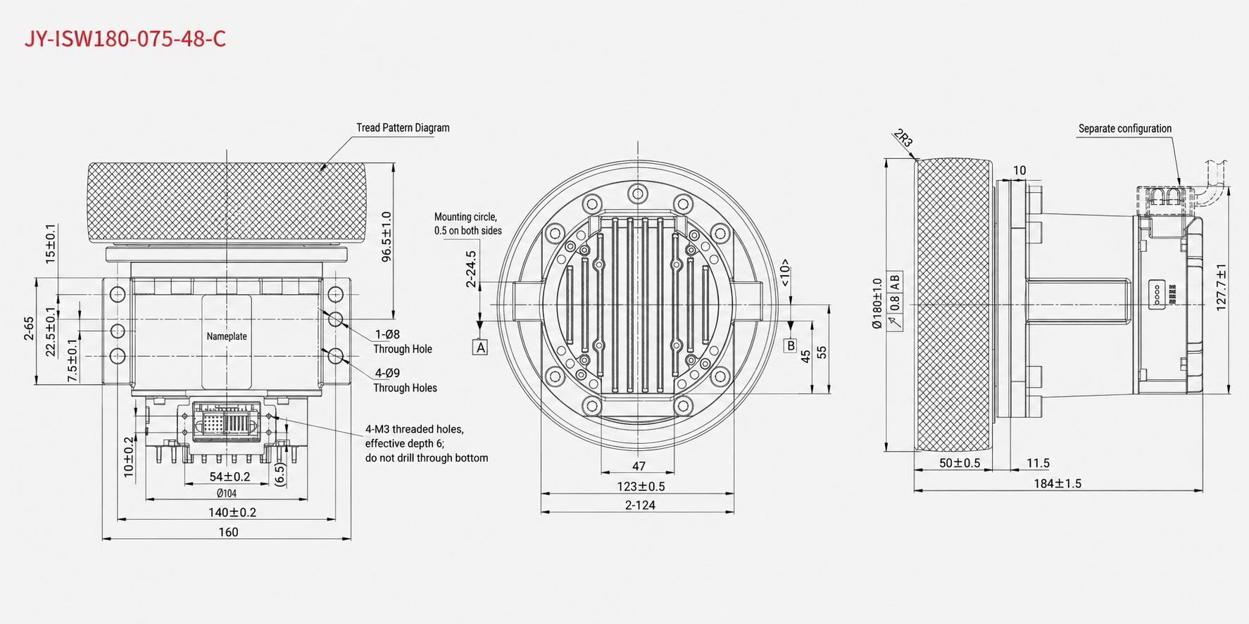 (Common-Body) Integrated Servo Wheel Module - K4C43 drawing 4