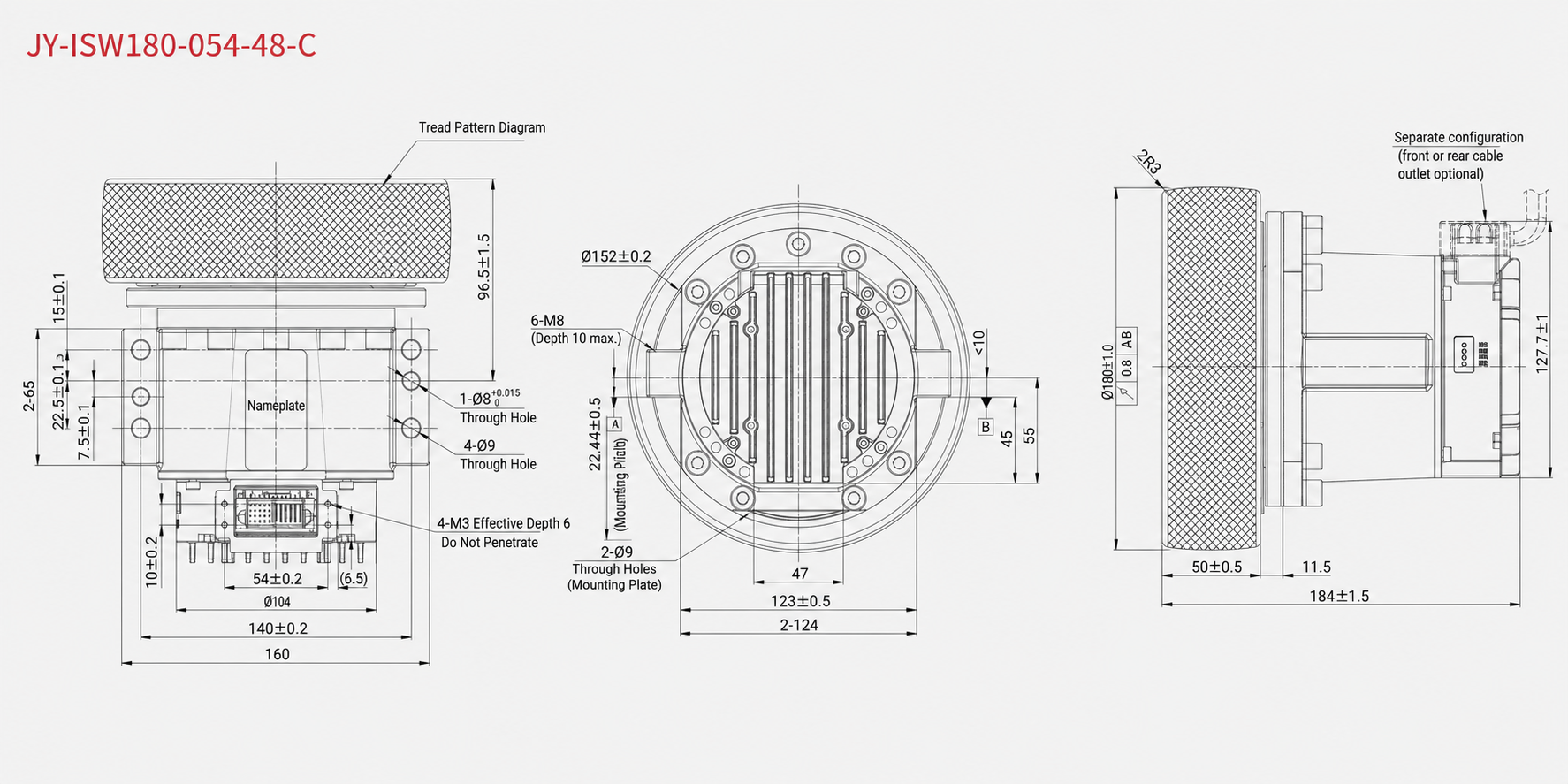(Common-Body) Integrated Servo Wheel Module - K4C43 drawing 3