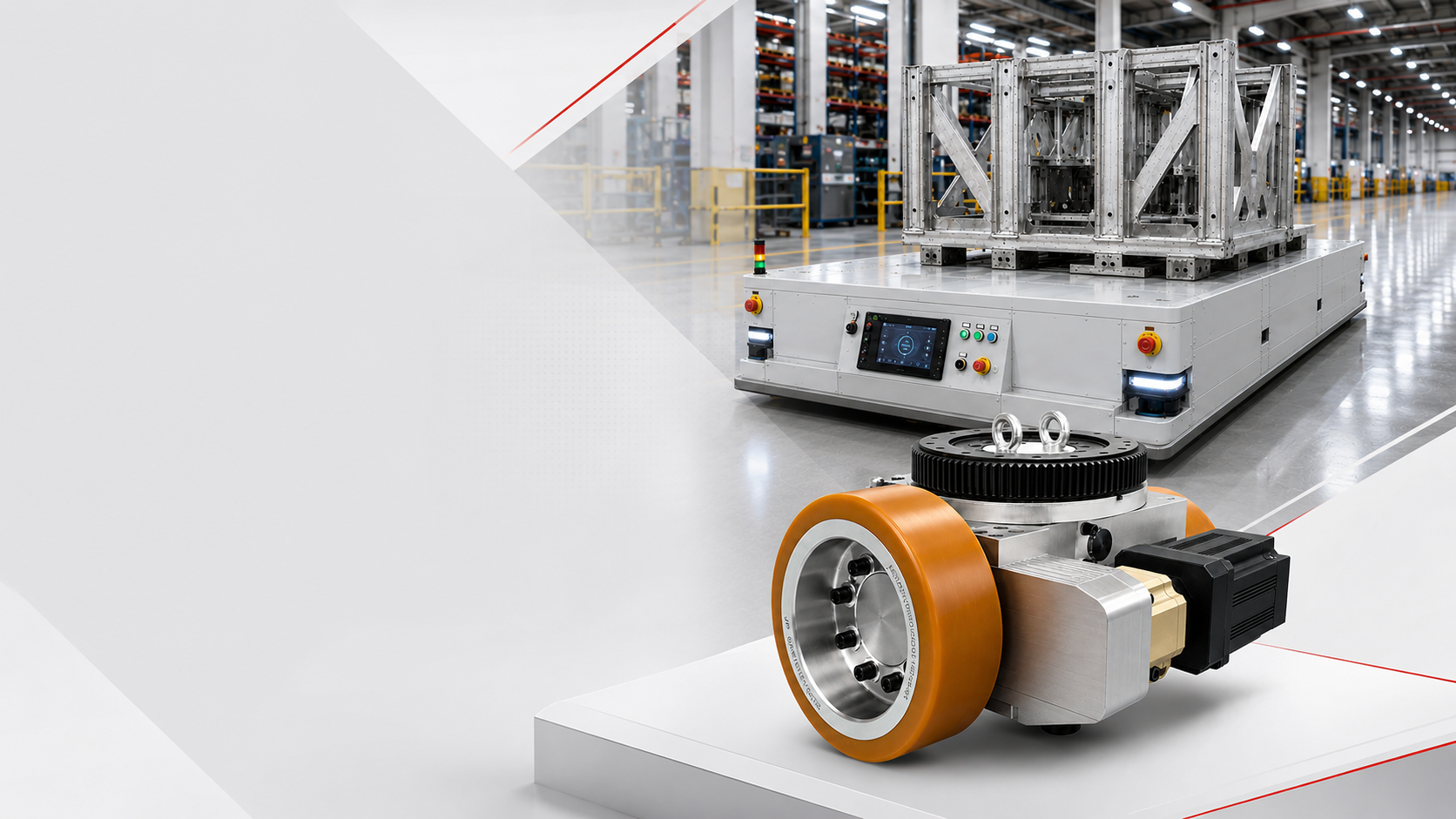 Six-ton steering drive application on a heavy-duty AGV platform