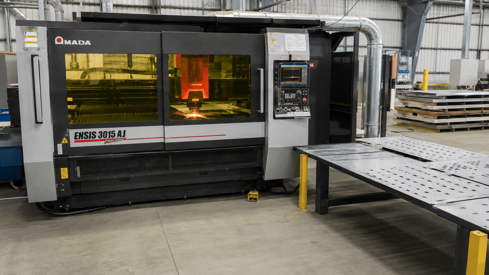 Laser cutting process for gravity flow rack steel components